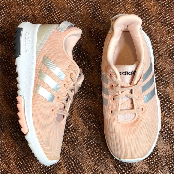 peach color shoes adidas